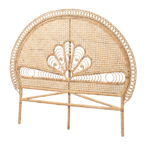 Modern European furniture - Rattan Bohemian Quuen Size Headboard - www.oroa.com