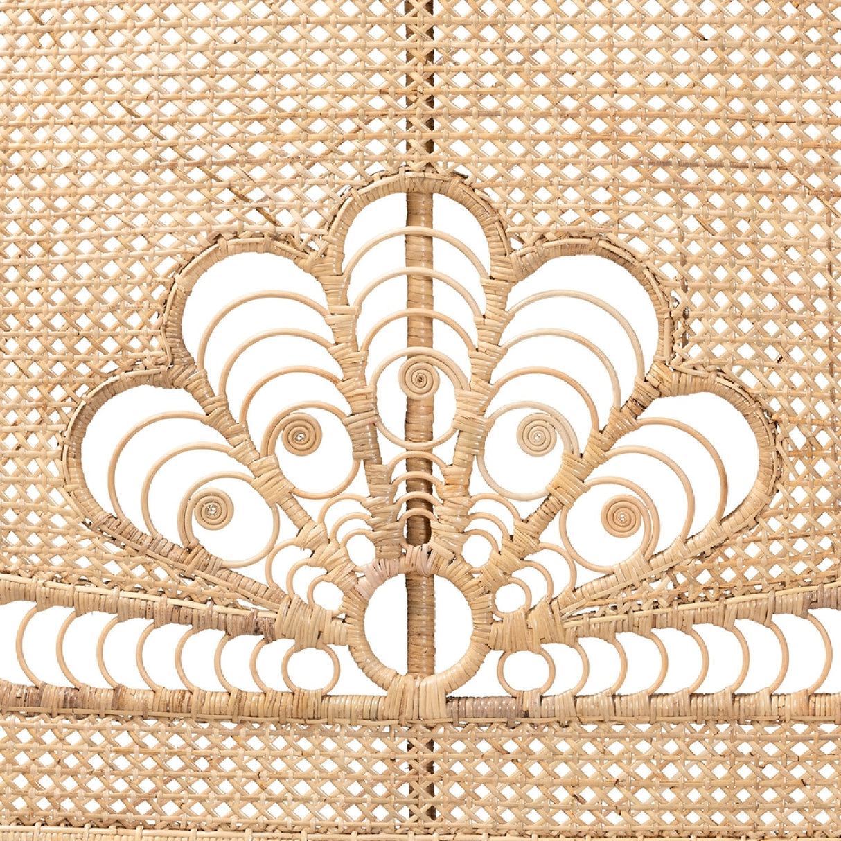 Modern European furniture - Rattan Bohemian Quuen Size Headboard - www.oroa.com