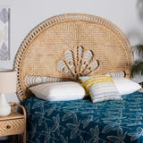 Modern European furniture - Rattan Bohemian Quuen Size Headboard - www.oroa.com