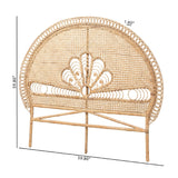 Modern European furniture - Rattan Bohemian Quuen Size Headboard - www.oroa.com
