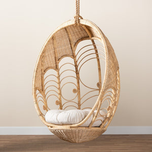 Modern European furniture - Woven Indoor Semi Outdooor Rattan Hanging Chair - www.oroa.com