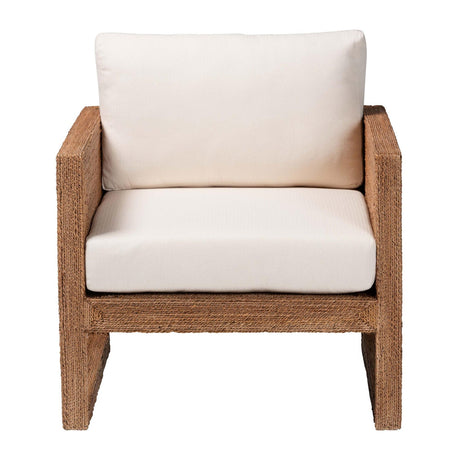 Modern European furniture - Bleached Seagrass Accent Chair - www.oroa.com