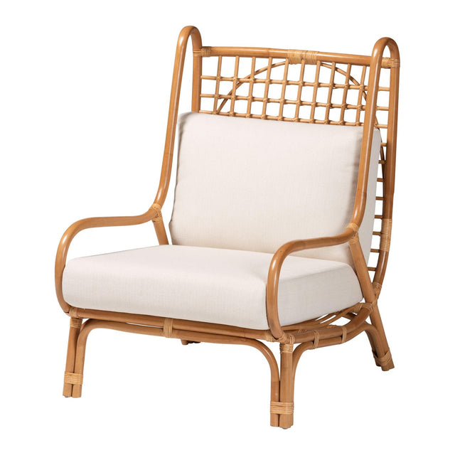 Modern European furniture - Lattice Rattan Accent Chair - www.oroa.com
