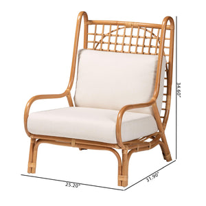 Modern European furniture - Lattice Rattan Accent Chair - www.oroa.com