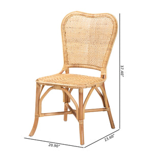 Modern European furniture - Natural Rattan Dining Chair - www.oroa.com