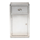 Modern European furniture - Silver Industrial Storage Cabinet - www.oroa.com