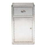 Modern European furniture - Silver Industrial Storage Cabinet - www.oroa.com