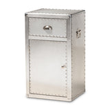 Modern European furniture - Silver Industrial Storage Cabinet - www.oroa.com