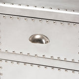 Modern European furniture - Silver Industrial Storage Cabinet - www.oroa.com