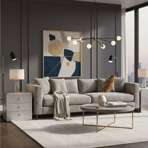 Silver 3 Drawer End Table | Bali Loom Armel | Oroa.com