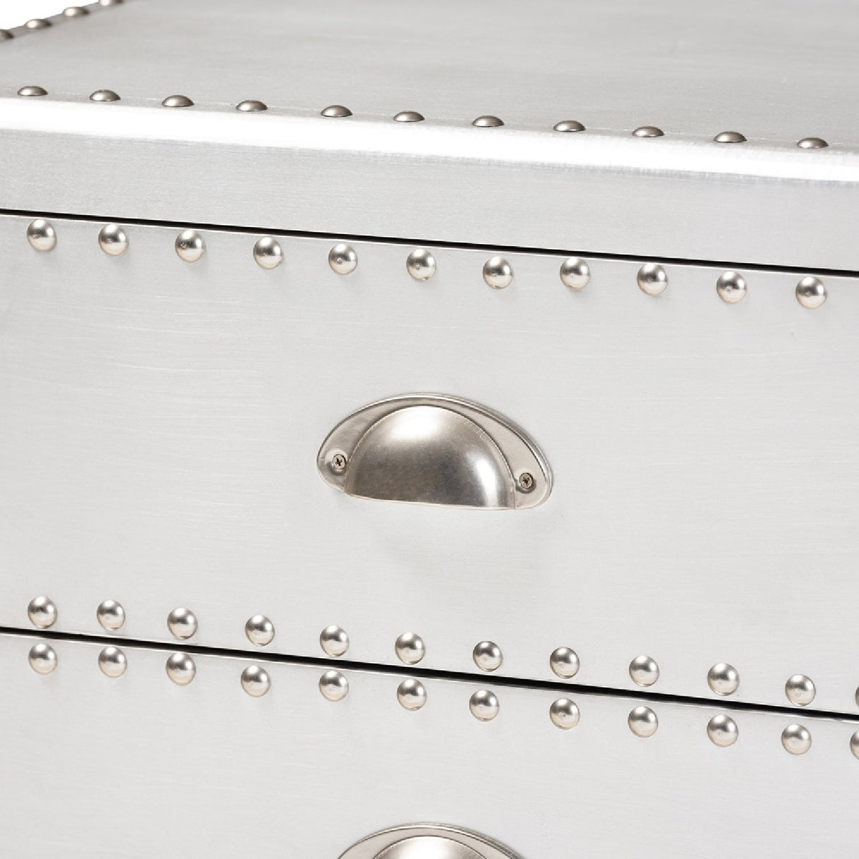 Silver 3 Drawer End Table | Bali Loom Armel | Oroa.com