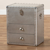 Modern European furniture - Silver Industrial Storage Cabinet - www.oroa.com