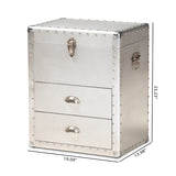 Modern European furniture - Silver Industrial Storage Cabinet - www.oroa.com