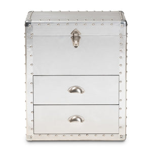Silver Industrial Storage Cabinet | Bali Loom Serge | Oroa.com