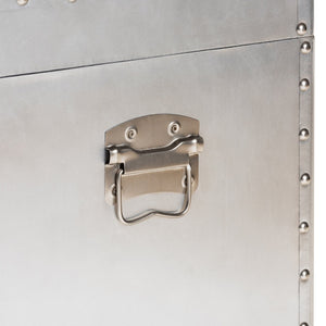 Silver Industrial Storage Cabinet | Bali Loom Serge | Oroa.com