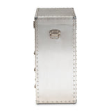 Modern European furniture - Silver Industrial Storage Cabinet - www.oroa.com