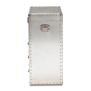 Silver Industrial Storage Cabinet | Bali Loom Serge | Oroa.com