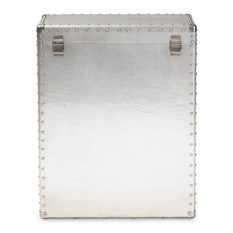 Modern European furniture - Silver Industrial Storage Cabinet - www.oroa.com
