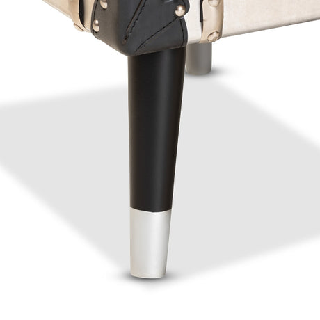 Modern European furniture -  Silver Trunk Inspired Vintage End Table - www.oroa.com