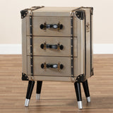 Modern European furniture -  Silver Trunk Inspired Vintage End Table - www.oroa.com