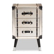 Modern European furniture -  Silver Trunk Inspired Vintage End Table - www.oroa.com
