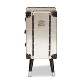 Modern European furniture -  Silver Trunk Inspired Vintage End Table - www.oroa.com