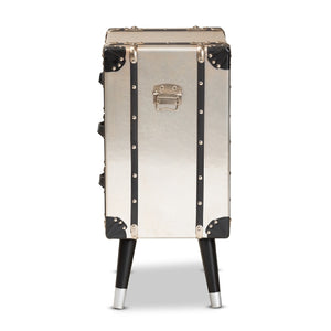   Modern European furniture -  Silver Trunk Inspired Vintage End Table - www.oroa.com | Oroa.com