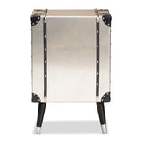 Modern European furniture -  Silver Trunk Inspired Vintage End Table - www.oroa.com