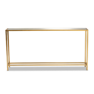 Gold Framed Glass Console Table | Bali Loom Alessa | Oroa.com
