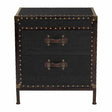 Modern European furniture - Black Canvas Trunk End Table - www.oroa.com