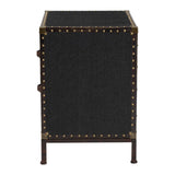 Modern European furniture - Black Canvas Trunk End Table - www.oroa.com