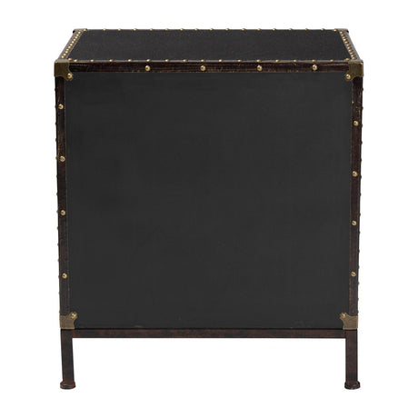 Modern European furniture - Black Canvas Trunk End Table - www.oroa.com