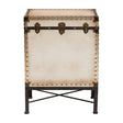 Modern European furniture - White Canvas Lift Top End Table - www.oroa.com