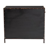 Modern European furniture - Vintage Black 4 Drawer Cabinet - www.oroa.com