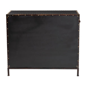 Vintage Black 4 Drawer Cabinet | Bali Loom Benton | Oroa.com