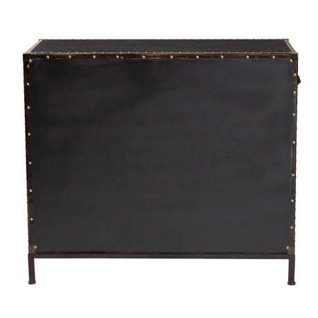 Modern European furniture - Vintage Black 4 Drawer Cabinet - www.oroa.com