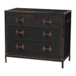 Modern European furniture - Vintage Black 4 Drawer Cabinet - www.oroa.com
