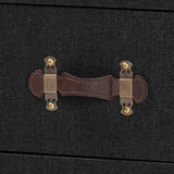 Modern European furniture - Vintage Black 4 Drawer Cabinet - www.oroa.com