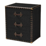 Modern European furniture - Vintage 3 Drawer End Table - www.oroa.com