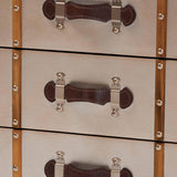 Modern European furniture - Vintage Bronze 3 Drawer Cabinet - www.oroa.com