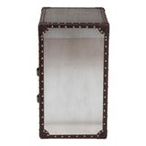 Modern European furniture - Vintage Silver 2 Drawer End Table - www.oroa.com