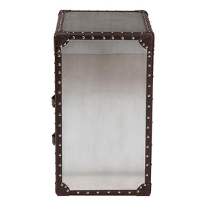   Modern European furniture - Vintage Silver 2 Drawer End Table - www.oroa.com | Oroa.com