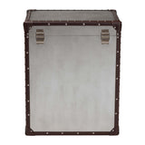 Modern European furniture - Vintage Silver 2 Drawer End Table - www.oroa.com