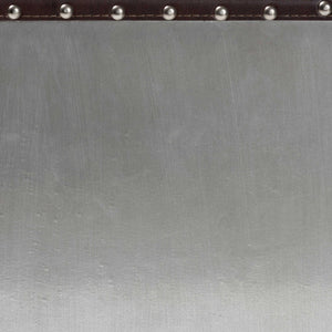   Modern European furniture - 2 Drawer Silver Vintage End Table - www.oroa.com | Oroa.com