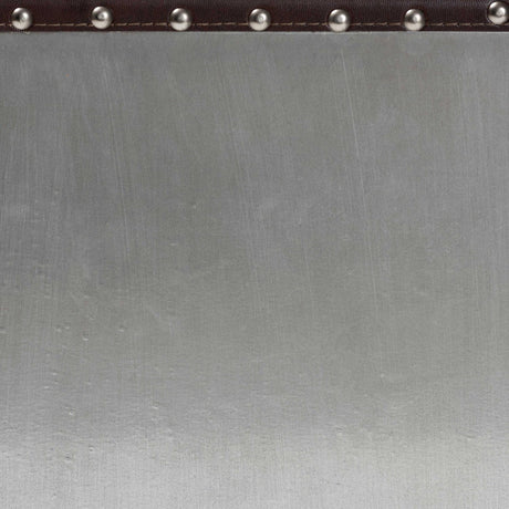 Modern European furniture - 2 Drawer Silver Vintage End Table - www.oroa.com