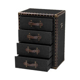 Modern European furniture - Vintage Metal 4 Drawer End Table - www.oroa.com