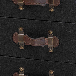 Vintage Metal 4 Drawer End Table | Bali Loom Jaelyn | Oroa.com