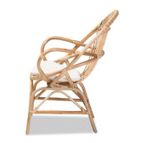 Modern European furniture - Rattan Woven Embellishments Accent Chair - www.oroa.com