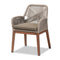 Modern European furniture - Gray Woven Rope Dining Chair - www.oroa.com