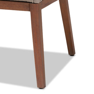 Gray Woven Rope Dining Chair | Bali Loom Jennifer | Oroa.com